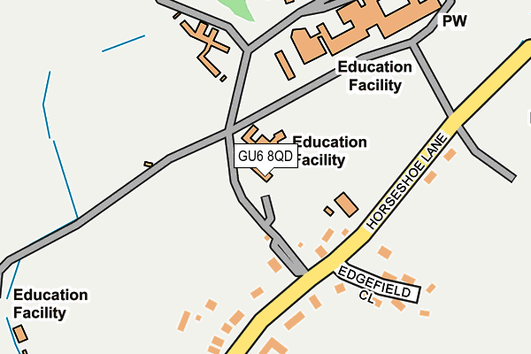 GU6 8QD map - OS OpenMap – Local (Ordnance Survey) GU6 8QD map - OS OpenMap – Local (Ordnance Survey)