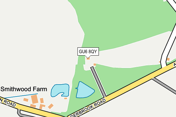 GU6 8QY map - OS OpenMap – Local (Ordnance Survey) GU6 8QY map - OS OpenMap – Local (Ordnance Survey)