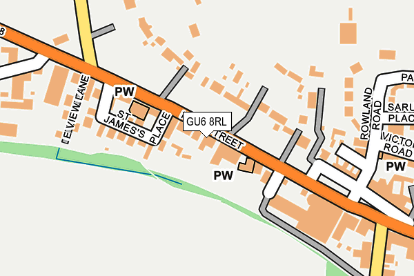 GU6 8RL map - OS OpenMap – Local (Ordnance Survey) GU6 8RL map - OS OpenMap – Local (Ordnance Survey)