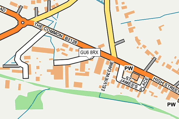 GU6 8RX map - OS OpenMap – Local (Ordnance Survey) GU6 8RX map - OS OpenMap – Local (Ordnance Survey)