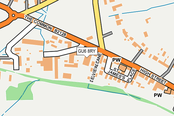 GU6 8RY map - OS OpenMap – Local (Ordnance Survey) GU6 8RY map - OS OpenMap – Local (Ordnance Survey)