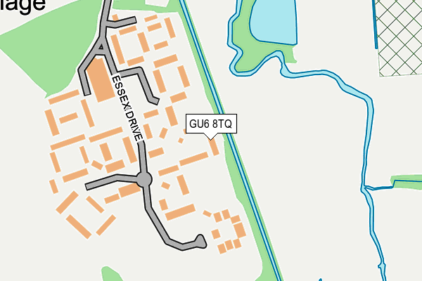 GU6 8TQ map - OS OpenMap – Local (Ordnance Survey) GU6 8TQ map - OS OpenMap – Local (Ordnance Survey)