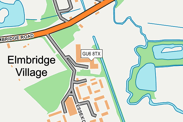GU6 8TX map - OS OpenMap – Local (Ordnance Survey) GU6 8TX map - OS OpenMap – Local (Ordnance Survey)