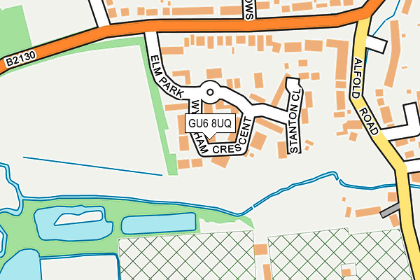 GU6 8UQ map - OS OpenMap – Local (Ordnance Survey) GU6 8UQ map - OS OpenMap – Local (Ordnance Survey)