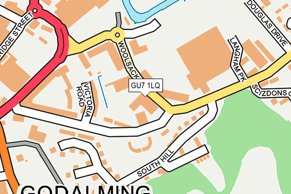 GU7 1LQ map - OS OpenMap – Local (Ordnance Survey) GU7 1LQ map - OS OpenMap – Local (Ordnance Survey)