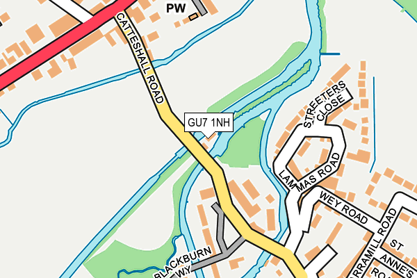 GU7 1NH map - OS OpenMap – Local (Ordnance Survey) GU7 1NH map - OS OpenMap – Local (Ordnance Survey)