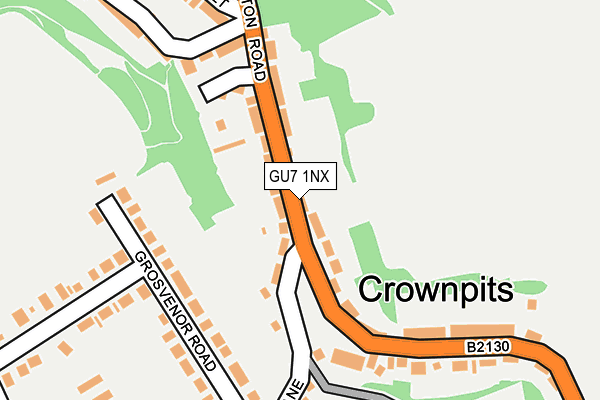 GU7 1NX map - OS OpenMap – Local (Ordnance Survey) GU7 1NX map - OS OpenMap – Local (Ordnance Survey)