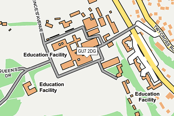 GU7 2DG map - OS OpenMap – Local (Ordnance Survey) GU7 2DG map - OS OpenMap – Local (Ordnance Survey)