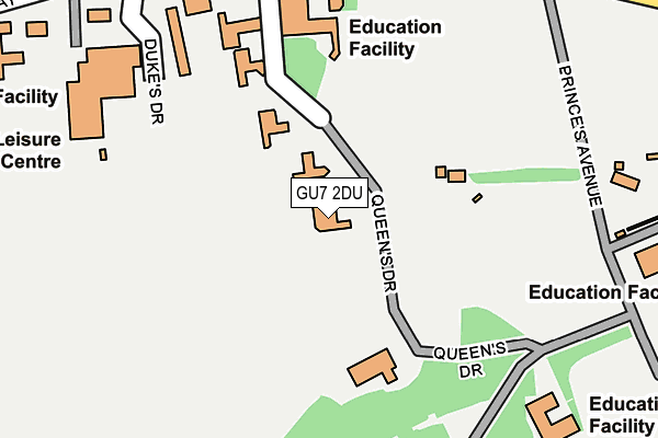 GU7 2DU map - OS OpenMap – Local (Ordnance Survey) GU7 2DU map - OS OpenMap – Local (Ordnance Survey)