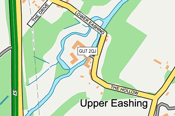 GU7 2QJ map - OS OpenMap – Local (Ordnance Survey)