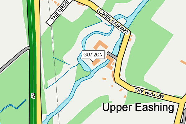 GU7 2QN map - OS OpenMap – Local (Ordnance Survey) GU7 2QN map - OS OpenMap – Local (Ordnance Survey)