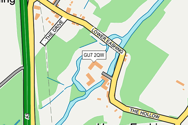GU7 2QW map - OS OpenMap – Local (Ordnance Survey) GU7 2QW map - OS OpenMap – Local (Ordnance Survey)