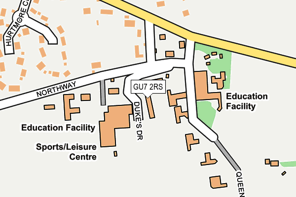 GU7 2RS map - OS OpenMap – Local (Ordnance Survey) GU7 2RS map - OS OpenMap – Local (Ordnance Survey)