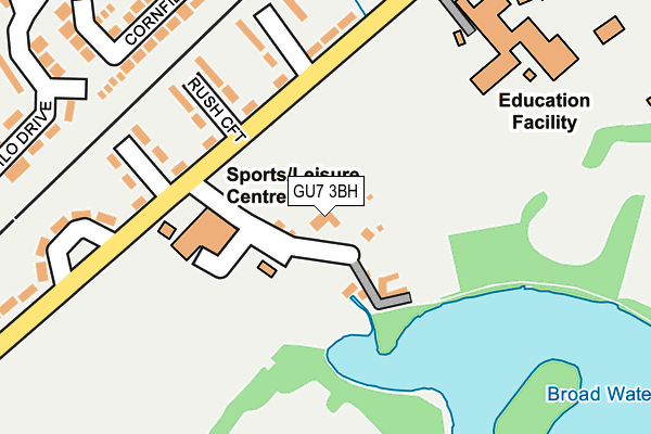 GU7 3BH map - OS OpenMap – Local (Ordnance Survey)