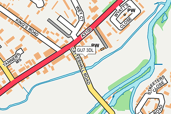 GU7 3DL map - OS OpenMap – Local (Ordnance Survey) GU7 3DL map - OS OpenMap – Local (Ordnance Survey)