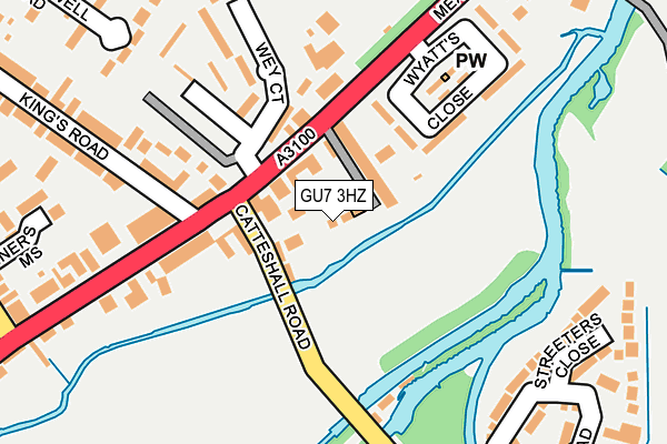 GU7 3HZ map - OS OpenMap – Local (Ordnance Survey) GU7 3HZ map - OS OpenMap – Local (Ordnance Survey)