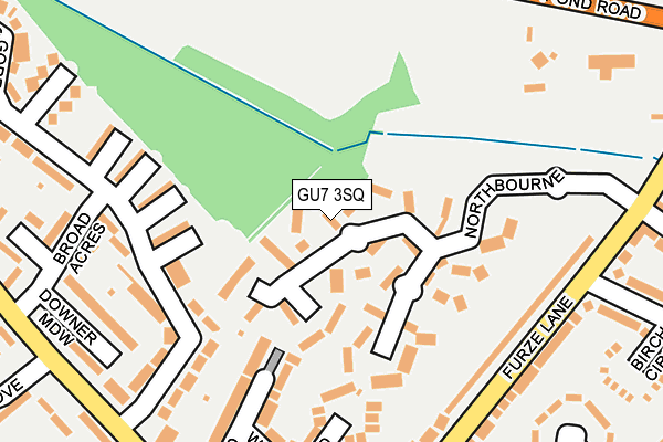 GU7 3SQ map - OS OpenMap – Local (Ordnance Survey) GU7 3SQ map - OS OpenMap – Local (Ordnance Survey)