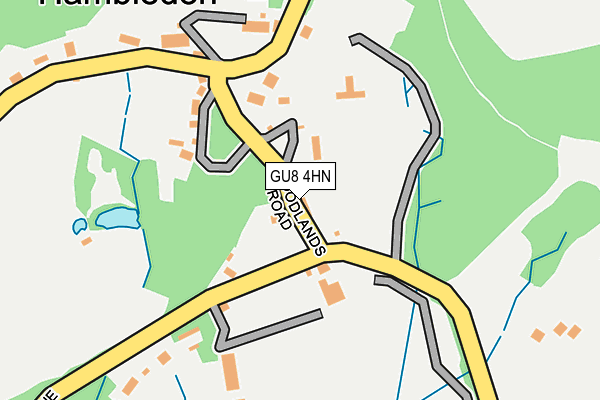 GU8 4HN map - OS OpenMap – Local (Ordnance Survey) GU8 4HN map - OS OpenMap – Local (Ordnance Survey)