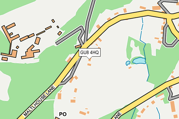GU8 4HQ map - OS OpenMap – Local (Ordnance Survey) GU8 4HQ map - OS OpenMap – Local (Ordnance Survey)