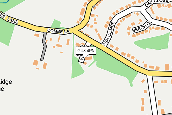 GU8 4PN map - OS OpenMap – Local (Ordnance Survey) GU8 4PN map - OS OpenMap – Local (Ordnance Survey)