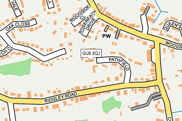 GU8 4QJ map - OS OpenMap – Local (Ordnance Survey) GU8 4QJ map - OS OpenMap – Local (Ordnance Survey)