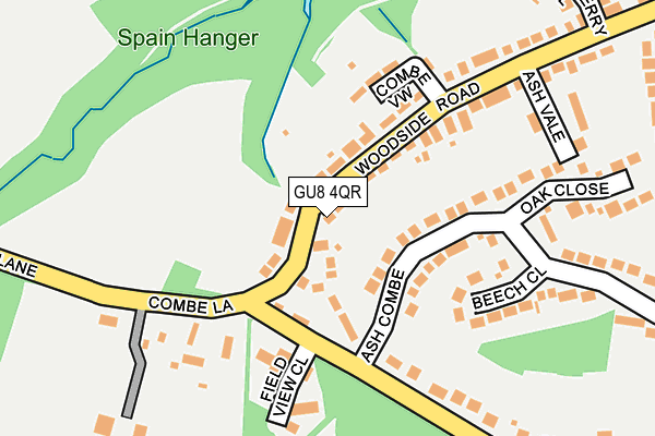 GU8 4QR map - OS OpenMap – Local (Ordnance Survey) GU8 4QR map - OS OpenMap – Local (Ordnance Survey)