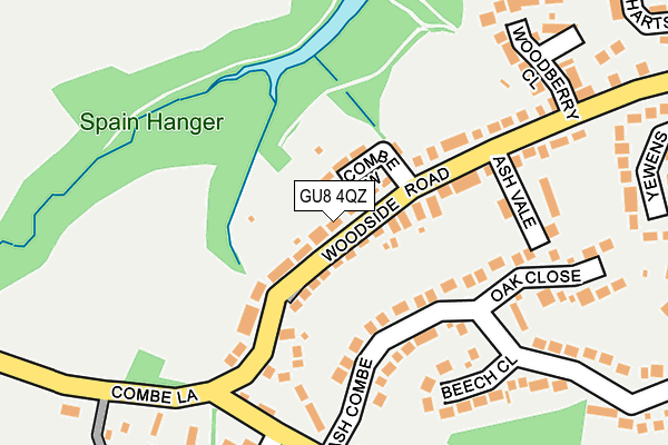 GU8 4QZ map - OS OpenMap – Local (Ordnance Survey) GU8 4QZ map - OS OpenMap – Local (Ordnance Survey)