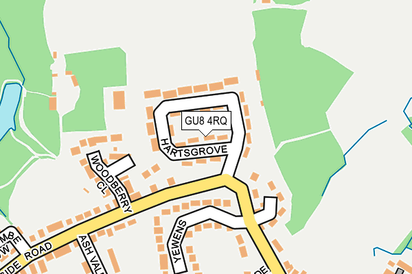 GU8 4RQ map - OS OpenMap – Local (Ordnance Survey) GU8 4RQ map - OS OpenMap – Local (Ordnance Survey)