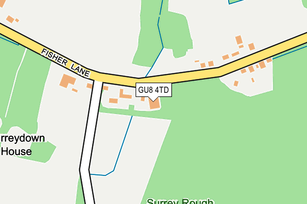 GU8 4TD map - OS OpenMap – Local (Ordnance Survey) GU8 4TD map - OS OpenMap – Local (Ordnance Survey)