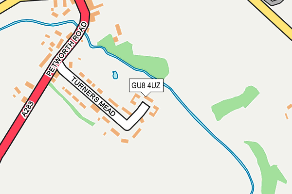 GU8 4UZ map - OS OpenMap – Local (Ordnance Survey) GU8 4UZ map - OS OpenMap – Local (Ordnance Survey)