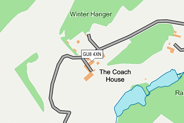 GU8 4XN map - OS OpenMap – Local (Ordnance Survey) GU8 4XN map - OS OpenMap – Local (Ordnance Survey)
