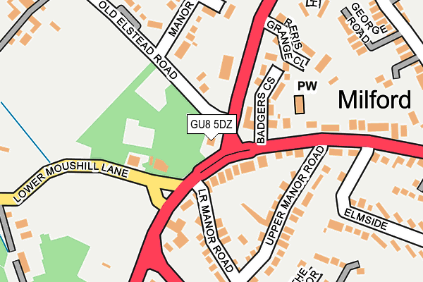 GU8 5DZ map - OS OpenMap – Local (Ordnance Survey) GU8 5DZ map - OS OpenMap – Local (Ordnance Survey)