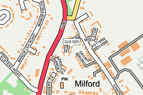 GU8 5ER map - OS OpenMap – Local (Ordnance Survey) GU8 5ER map - OS OpenMap – Local (Ordnance Survey)