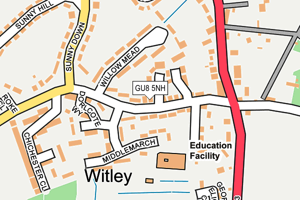 GU8 5NH map - OS OpenMap – Local (Ordnance Survey) GU8 5NH map - OS OpenMap – Local (Ordnance Survey)