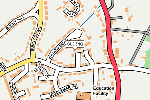GU8 5NQ map - OS OpenMap – Local (Ordnance Survey) GU8 5NQ map - OS OpenMap – Local (Ordnance Survey)