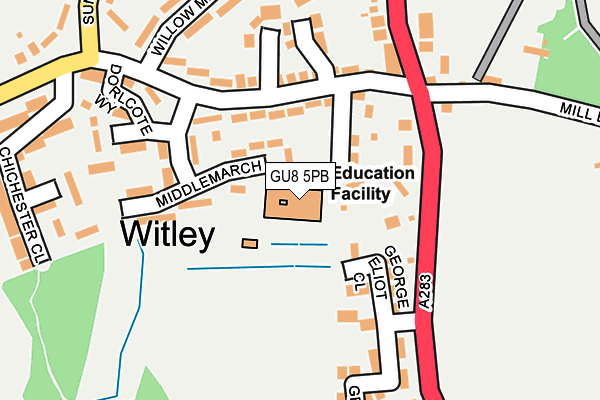 GU8 5PB map - OS OpenMap – Local (Ordnance Survey) GU8 5PB map - OS OpenMap – Local (Ordnance Survey)