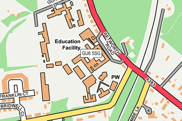 GU8 5SG map - OS OpenMap – Local (Ordnance Survey) GU8 5SG map - OS OpenMap – Local (Ordnance Survey)
