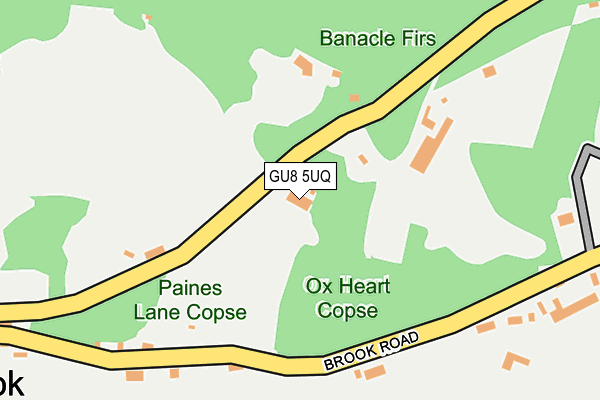 GU8 5UQ map - OS OpenMap – Local (Ordnance Survey) GU8 5UQ map - OS OpenMap – Local (Ordnance Survey)