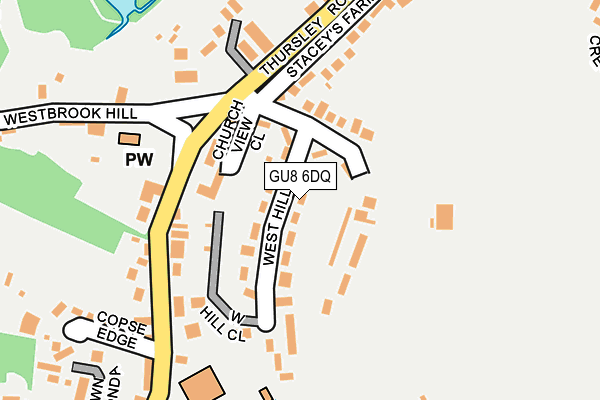 GU8 6DQ map - OS OpenMap – Local (Ordnance Survey) GU8 6DQ map - OS OpenMap – Local (Ordnance Survey)