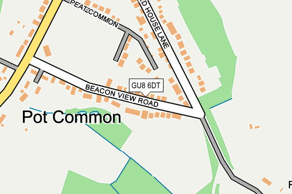 GU8 6DT map - OS OpenMap – Local (Ordnance Survey) GU8 6DT map - OS OpenMap – Local (Ordnance Survey)