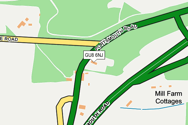 GU8 6NJ map - OS OpenMap – Local (Ordnance Survey) GU8 6NJ map - OS OpenMap – Local (Ordnance Survey)