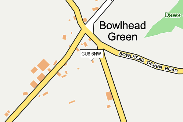 GU8 6NW map - OS OpenMap – Local (Ordnance Survey) GU8 6NW map - OS OpenMap – Local (Ordnance Survey)