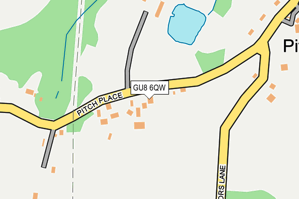 GU8 6QW map - OS OpenMap – Local (Ordnance Survey) GU8 6QW map - OS OpenMap – Local (Ordnance Survey)