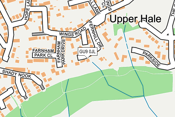 GU9 0JL map - OS OpenMap – Local (Ordnance Survey) GU9 0JL map - OS OpenMap – Local (Ordnance Survey)