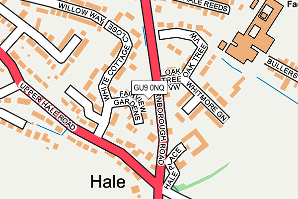 GU9 0NQ map - OS OpenMap – Local (Ordnance Survey) GU9 0NQ map - OS OpenMap – Local (Ordnance Survey)
