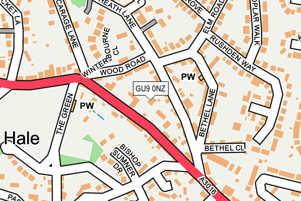 GU9 0NZ map - OS OpenMap – Local (Ordnance Survey) GU9 0NZ map - OS OpenMap – Local (Ordnance Survey)