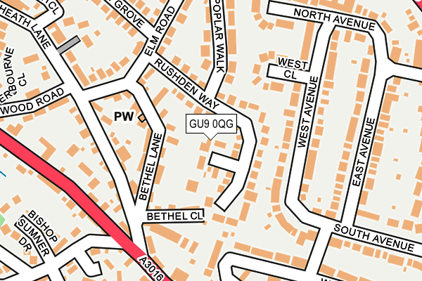 GU9 0QG map - OS OpenMap – Local (Ordnance Survey) GU9 0QG map - OS OpenMap – Local (Ordnance Survey)