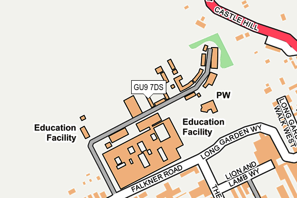 GU9 7DS map - OS OpenMap – Local (Ordnance Survey) GU9 7DS map - OS OpenMap – Local (Ordnance Survey)
