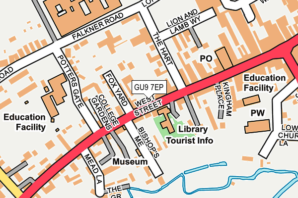 GU9 7EP map - OS OpenMap – Local (Ordnance Survey) GU9 7EP map - OS OpenMap – Local (Ordnance Survey)