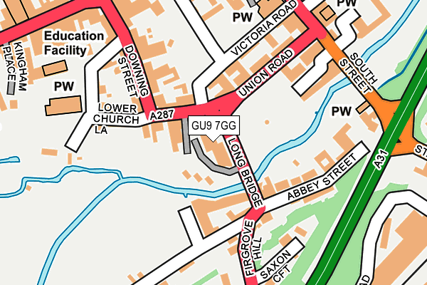 GU9 7GG map - OS OpenMap – Local (Ordnance Survey) GU9 7GG map - OS OpenMap – Local (Ordnance Survey)